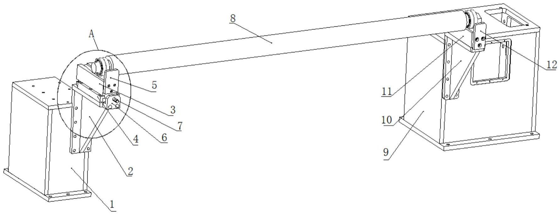 一種銅箔分切機放卷延長架機構的制作方法