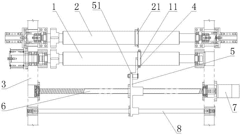 分切機(jī)的自動(dòng)調(diào)刀機(jī)構(gòu)的制作方法